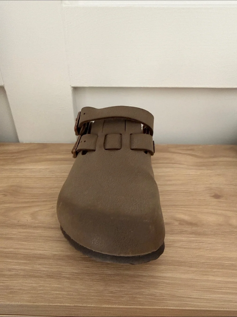 Birkenstock Kids Brown Double-Buckle Clog Sandals